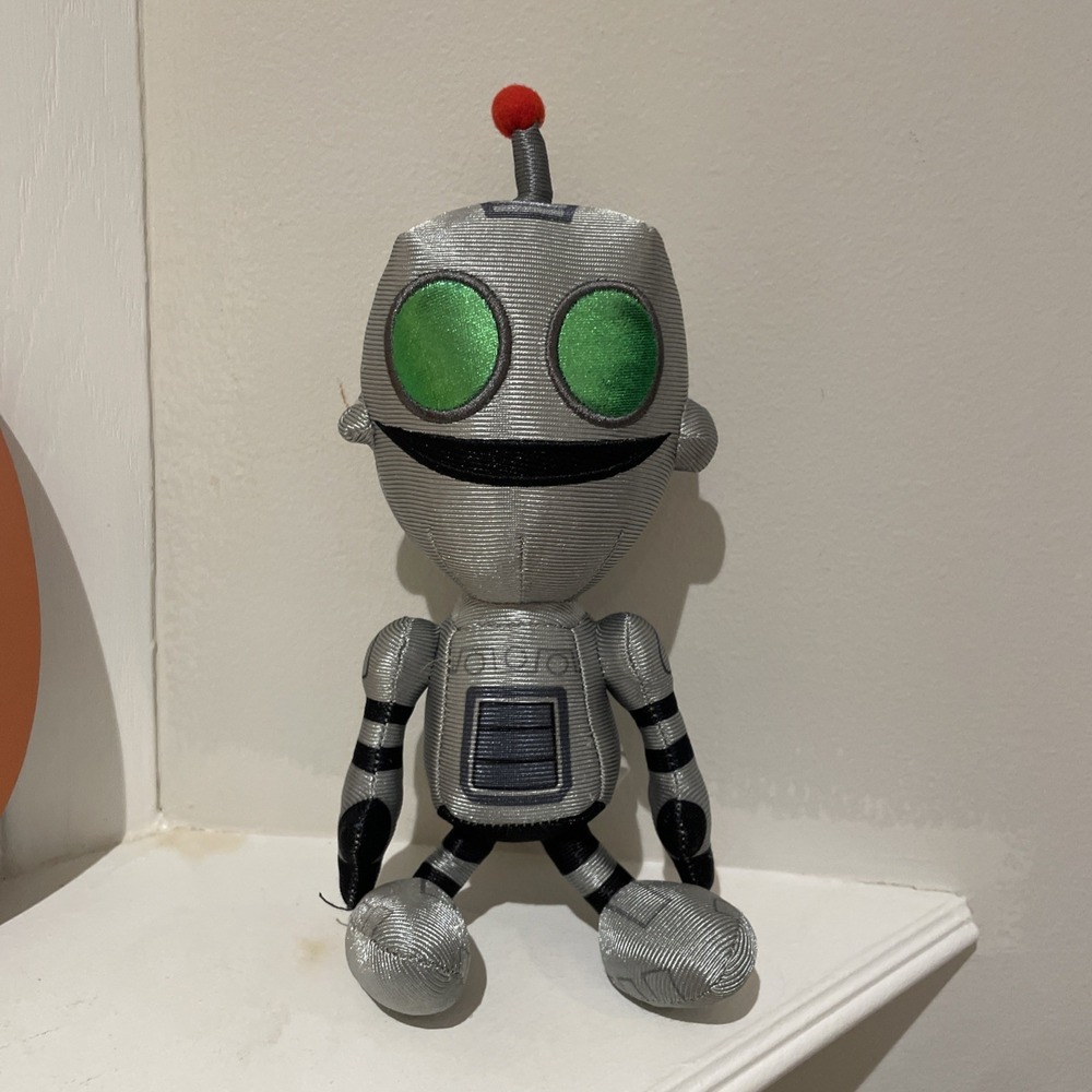 Ratchet & Clank Rift Apart Clank Plush Toy Robot Stuffed Animal Doll 9"